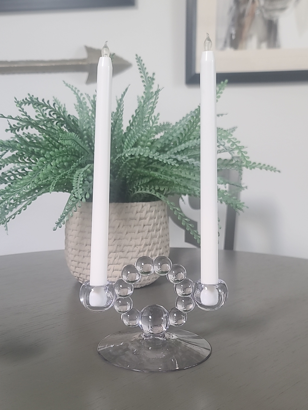 Vintage Imperial Glass Candlewick double tapered candle Holders Set Of 2 - Picture 4 of 4